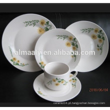 30pcs porcelana casa usado placas, prato de sopa, tigela e caneca